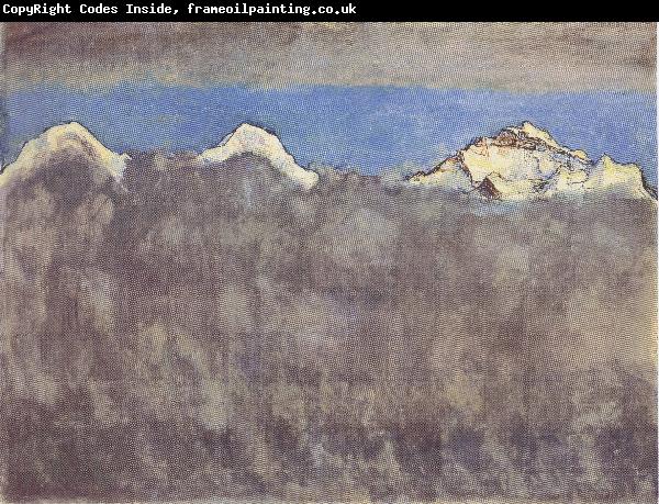 Ferdinand Hodler Eiger Monch und Jungfrau uber dem Nebelmeer